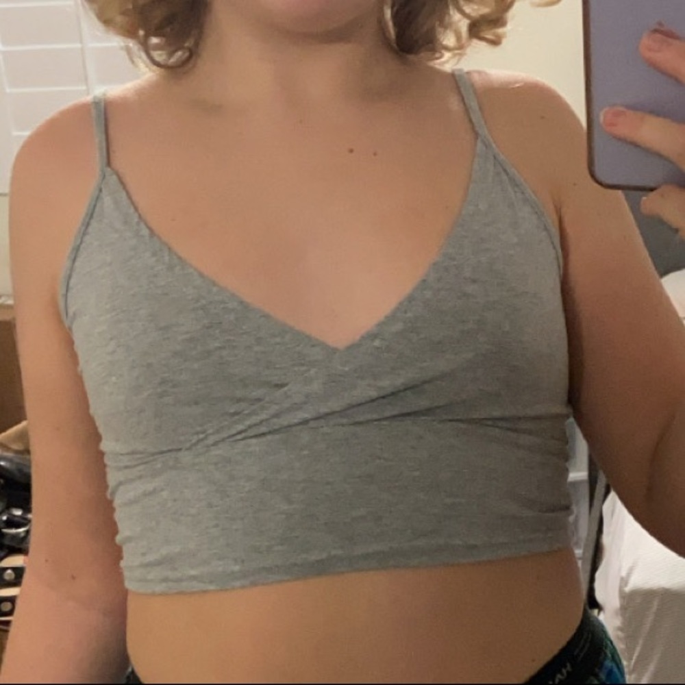 brandy melville grey amara tank